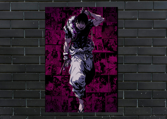 JJK Toji Metal Poster-Anime Wall Decor