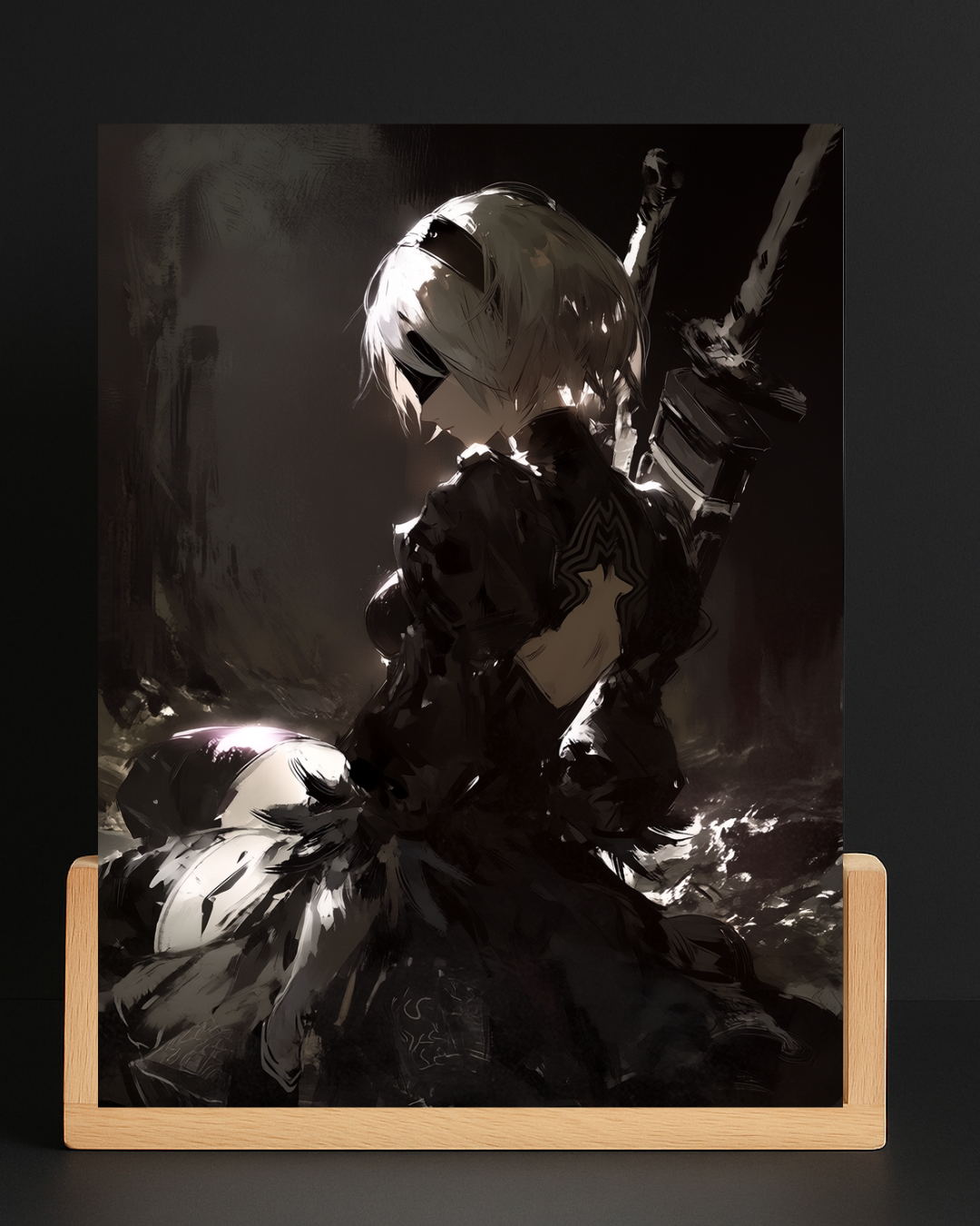 NieR Automata 2B LED Nightlight-Gaming Desk Decor