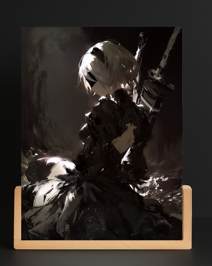 NieR Automata 2B LED Nightlight-Gaming Desk Decor