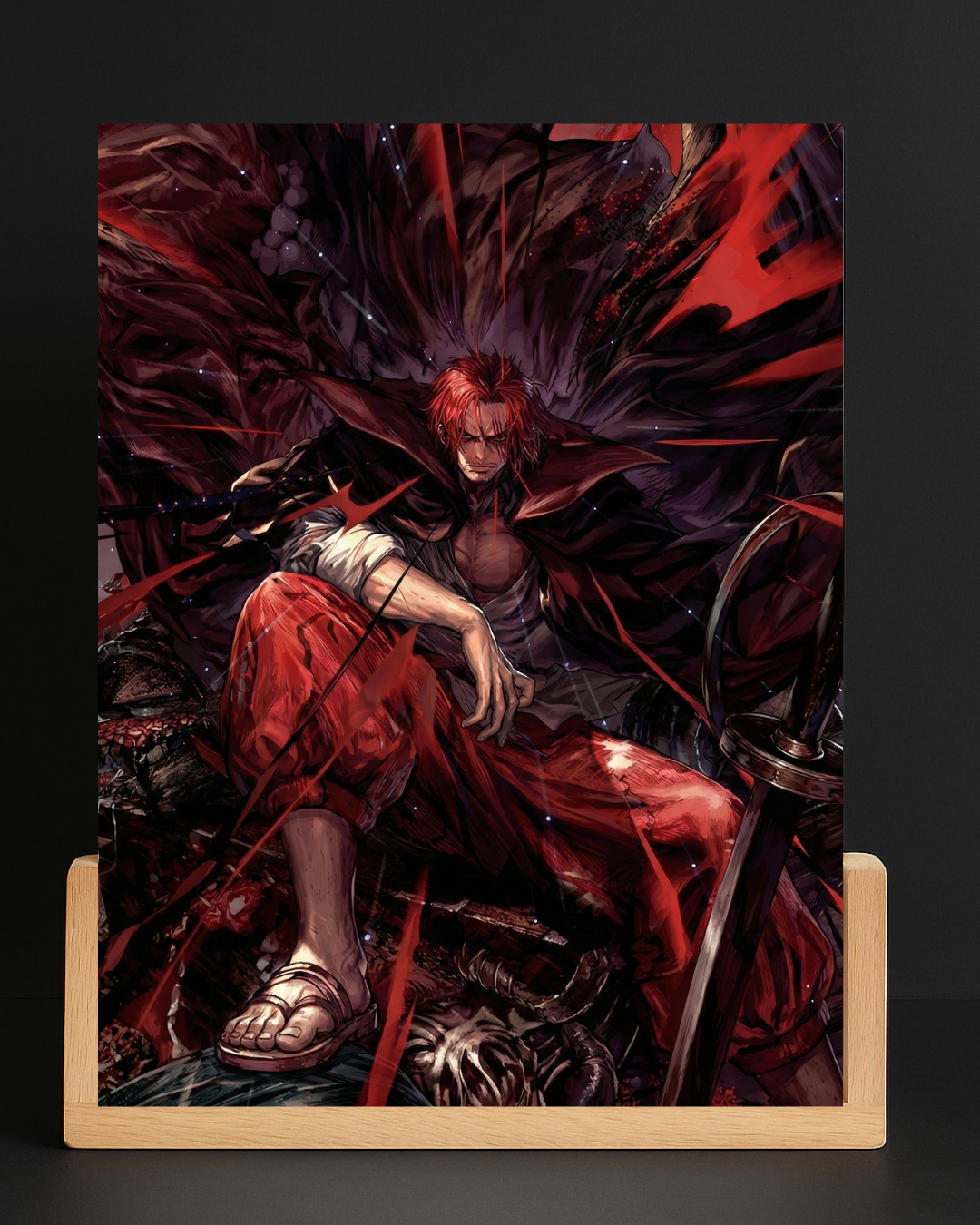 One Piece Shanks Red Hair Emperor LED Nightlight-Anime Desk Decor