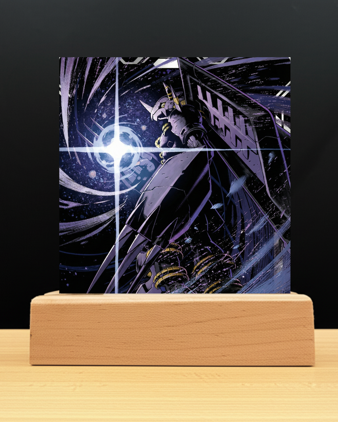 Digimon Black Wargreymon Dark Evolution LED Nightlight-Anime Desk Decor
