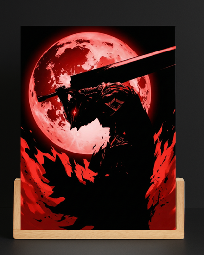 Berserk Moon LED Nightlight-Anime Desk Decor