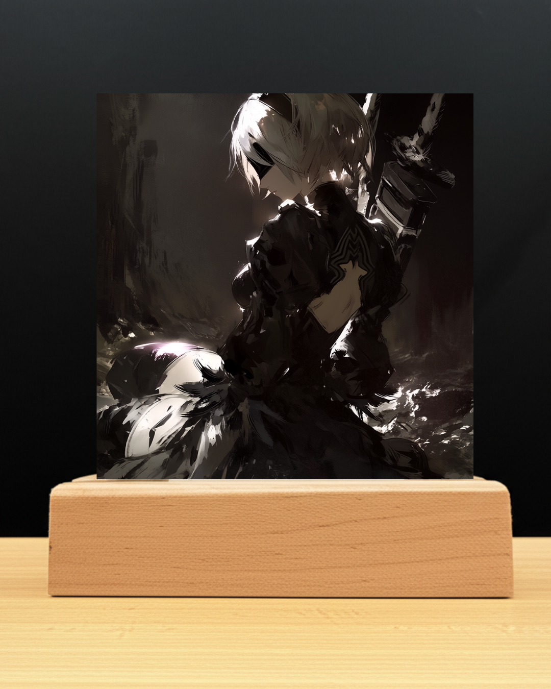 NieR Automata 2B LED Nightlight-Gaming Desk Decor