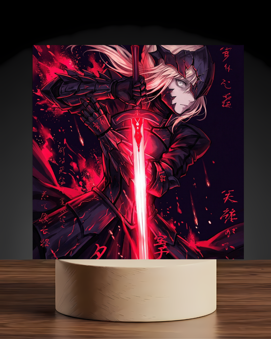 Fate Saber Alter Nightlight-Anime Desk Decor