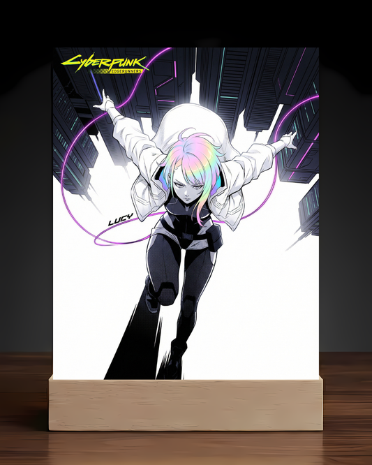 Cyberpunk Lucy LED Nightlight-Anime Desk Decor