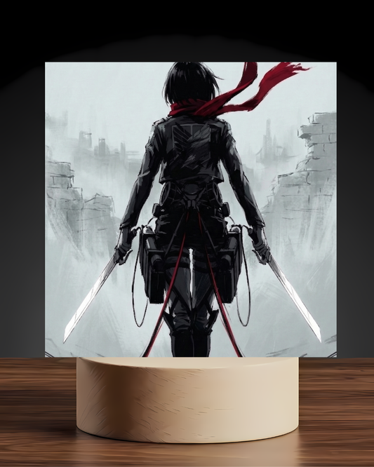 AOT Mikasa LED Nightlight-Anime Desk Decor