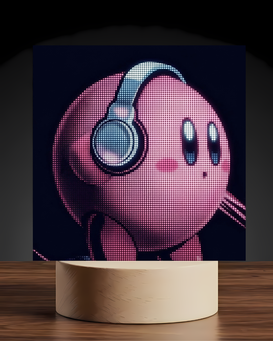 Kirby Headphones LED Nightlight-Anime Desk Decor
