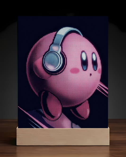 Kirby Headphones LED Nightlight-Anime Desk Decor