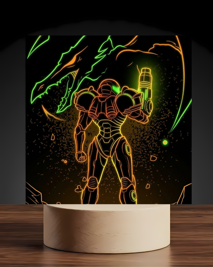 Samus LED Nightlight-Gaming Desk Decor