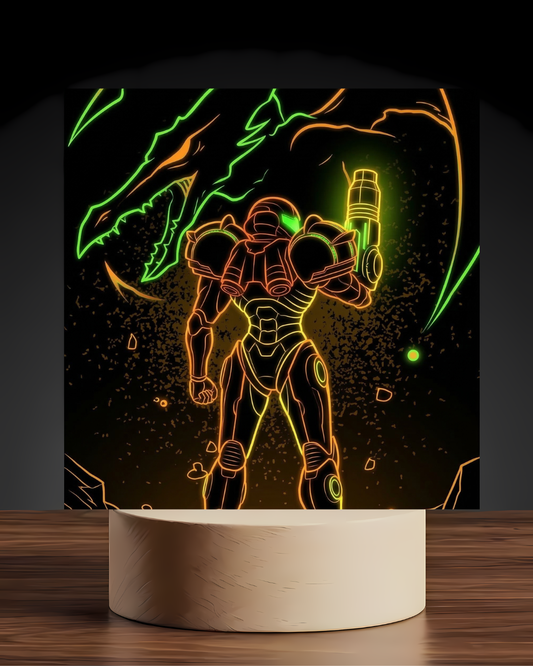 Samus LED Nightlight-Gaming Desk Decor