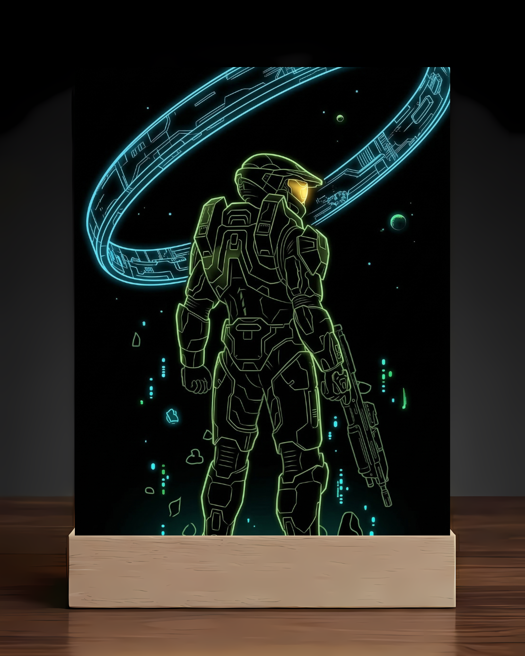 Masterchief LED Nightlight-Anime Desk Decor