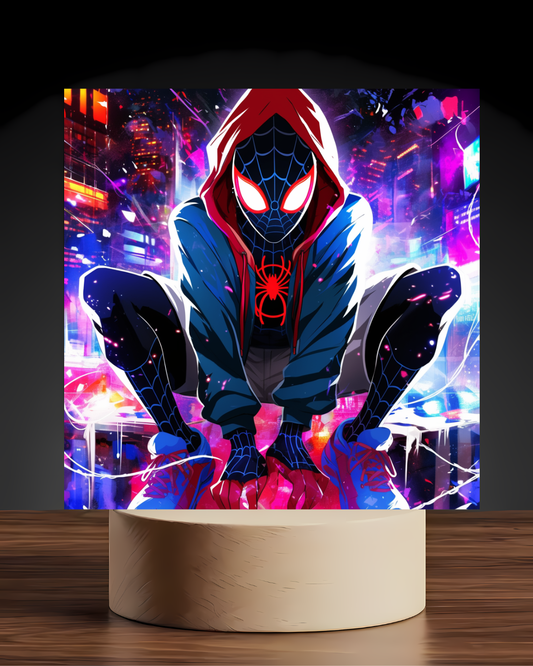 Spiderman Miles LED Nightlight-Marvel Desk Decor