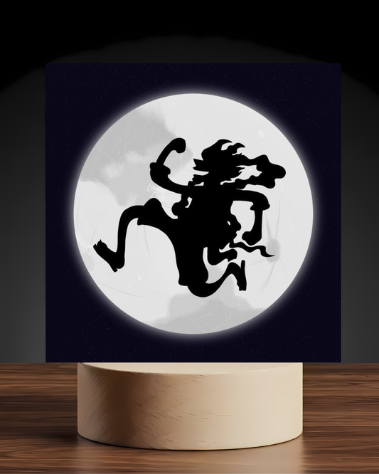 One Piece Gear 5 Moon Acrylic LED Nightlight-Anime Desk Decor