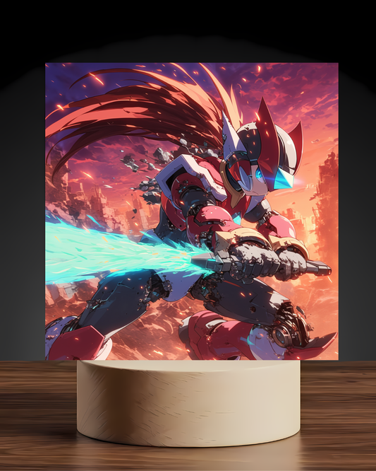 Megaman Zero Acrylic LED Nightlight-Gaming Desk Decor