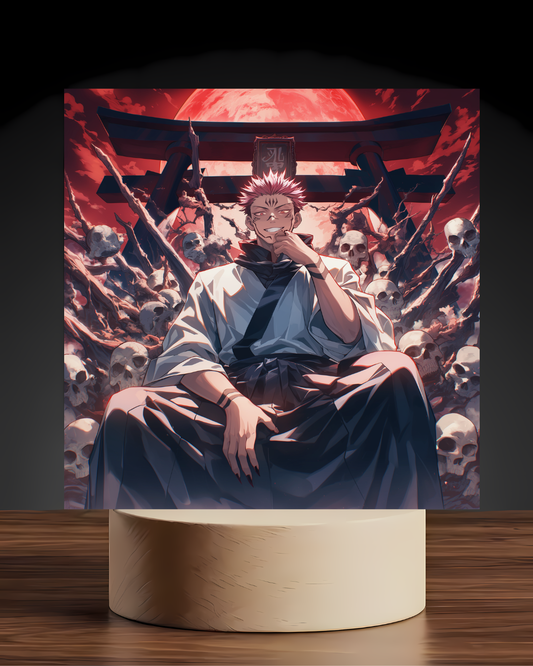 JJK Sukuna Acrylic LED Nightlight-Anime Desk Decor