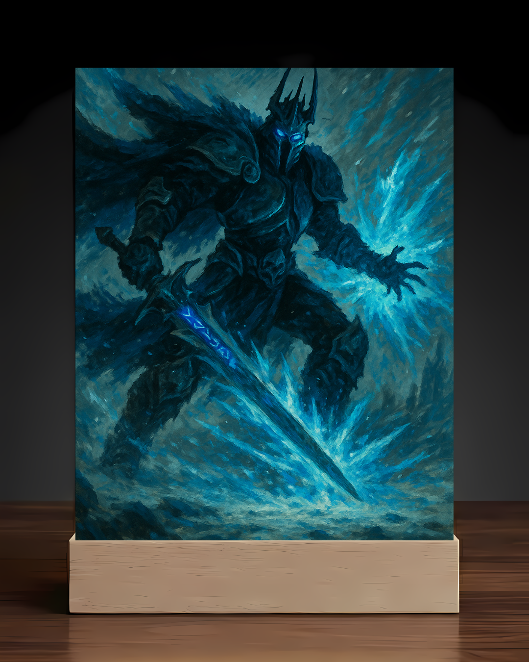 Warcraft Lich King Acrylic LED Nightlight-Gaming Desk Decor