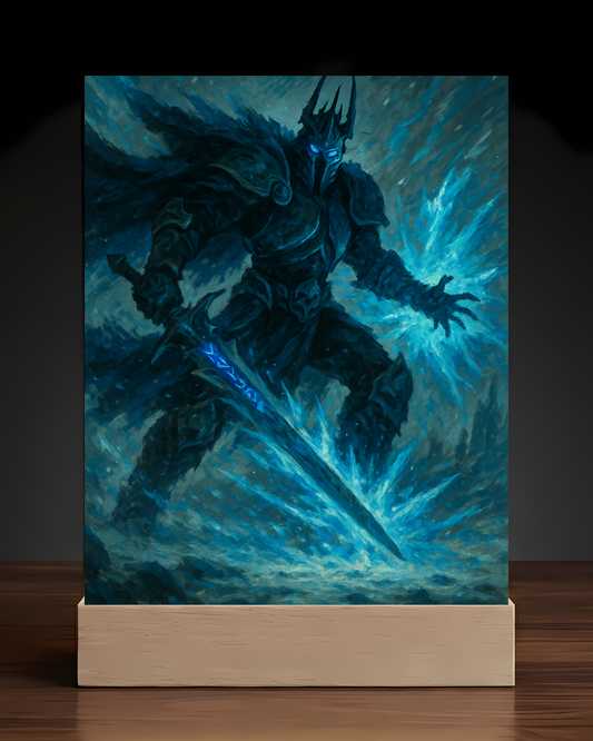 Warcraft Lich King Acrylic LED Nightlight-Gaming Desk Decor