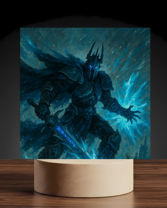 Warcraft Lich King Acrylic LED Nightlight-Gaming Desk Decor