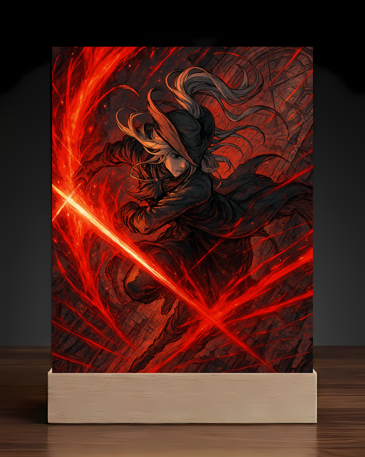 Bloodborne Lady maria Acrylic LED Nightlight-Gaming Desk Decor