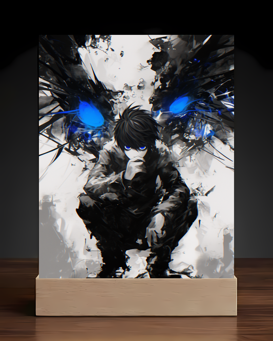 Death Note L Acrylic LED Nightlight-Anime Desk Decor