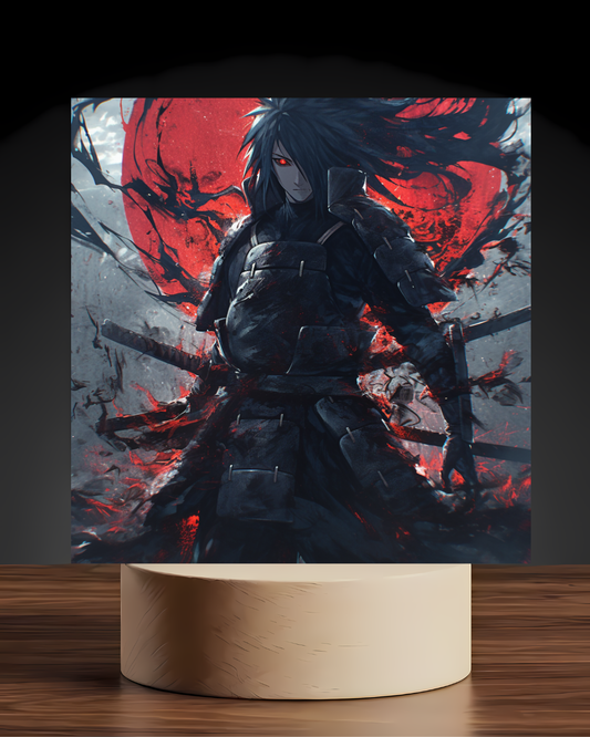 Naruto Madara Acrylic LED Nightlight-Anime Desk Decor