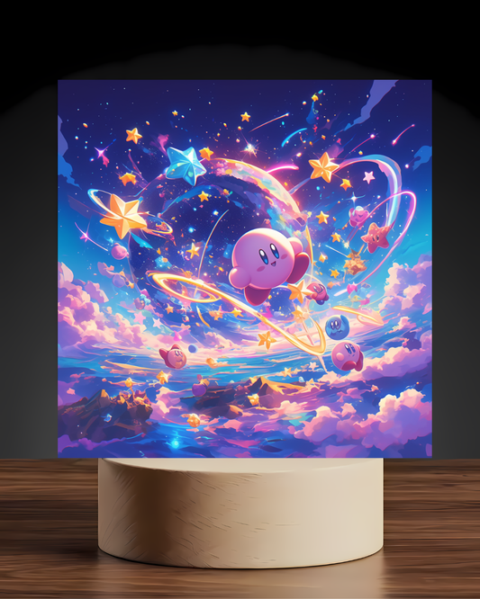 Kirby Acrylic LED Nightlight-Gaming Desk Decor