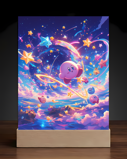 Kirby Acrylic LED Nightlight-Gaming Desk Decor