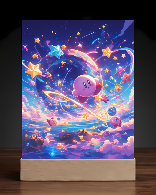Kirby Acrylic LED Nightlight-Gaming Desk Decor