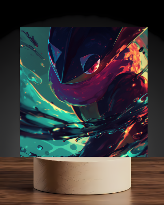 Pokemon Greninja Acrylic LED Nightlight-Gaming Desk Decor