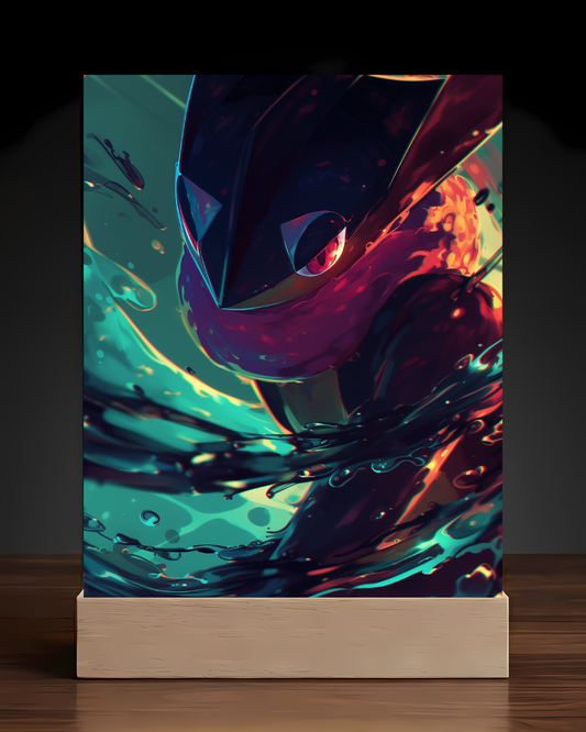 Pokemon Greninja Acrylic LED Nightlight-Gaming Desk Decor