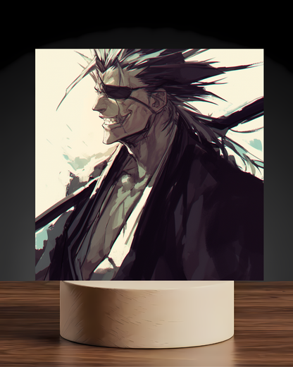 Bleach Kenpachi Acrylic LED Nightlight-Anime Desk Decor