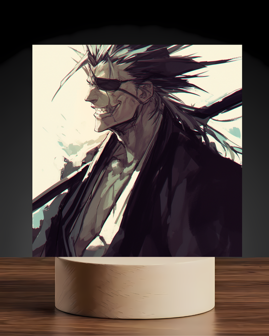 Bleach Kenpachi Acrylic LED Nightlight-Anime Desk Decor