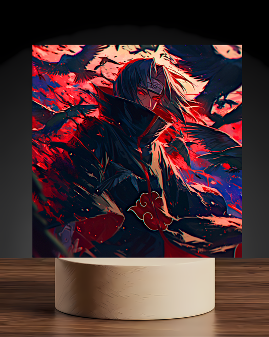 Naruto Itachi Acrylic LED Nightlight-Anime Desk Decor
