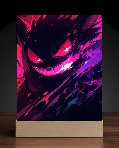 Pokemon Gengar Acrylic LED Nightlight-Gaming Desk Decor