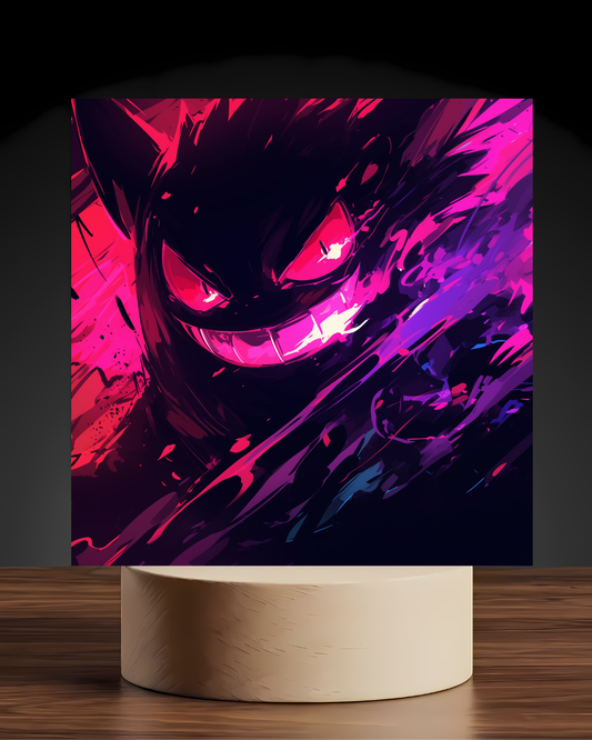 Pokemon Gengar Acrylic LED Nightlight-Gaming Desk Decor