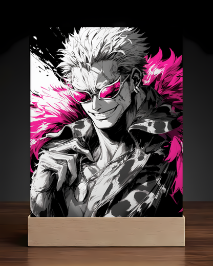 One Piece Doflamingo Acrylic LED Nightlight-Anime Desk Decor