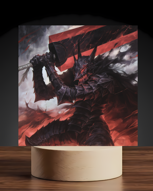 Berserker Armor Acrylic LED Nightlight-Anime Desk Decor