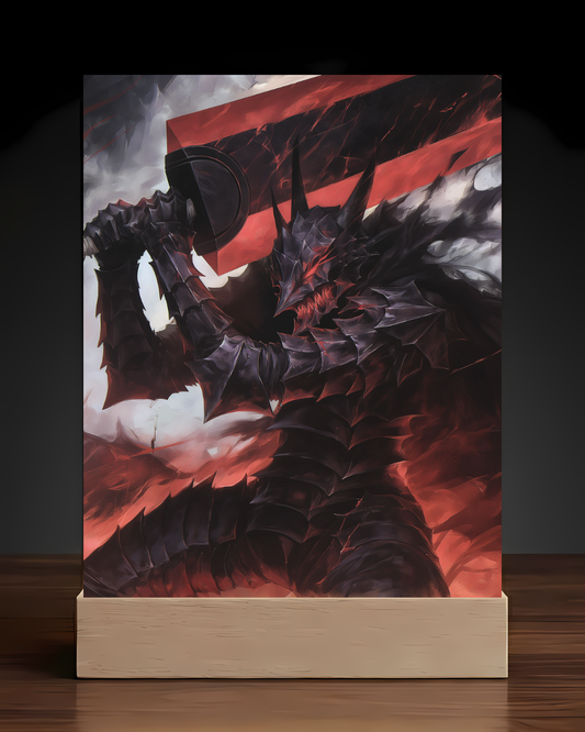 Berserker Armor Acrylic LED Nightlight-Anime Desk Decor