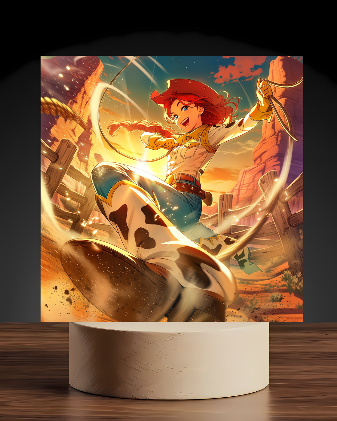 Toy Story Jessie Acrylic LED Nightlight-Gaming Desk Decor