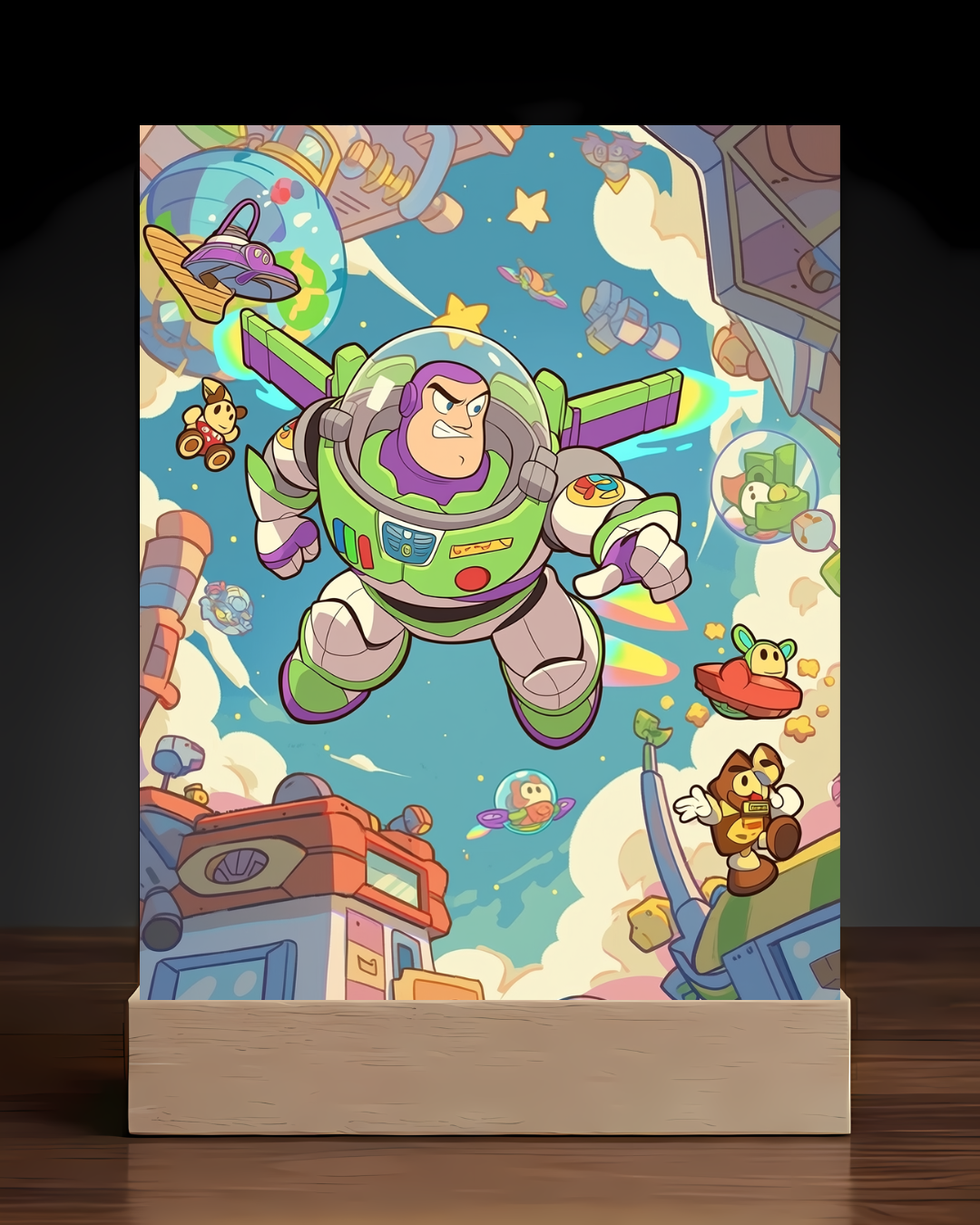 Toy Story Buzz Lightyear Acrylic LED Nightlight-Gaming Desk Decor