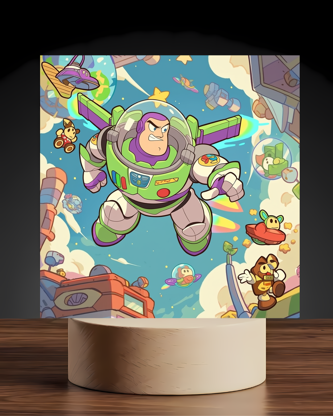 Toy Story Buzz Lightyear Acrylic LED Nightlight-Gaming Desk Decor