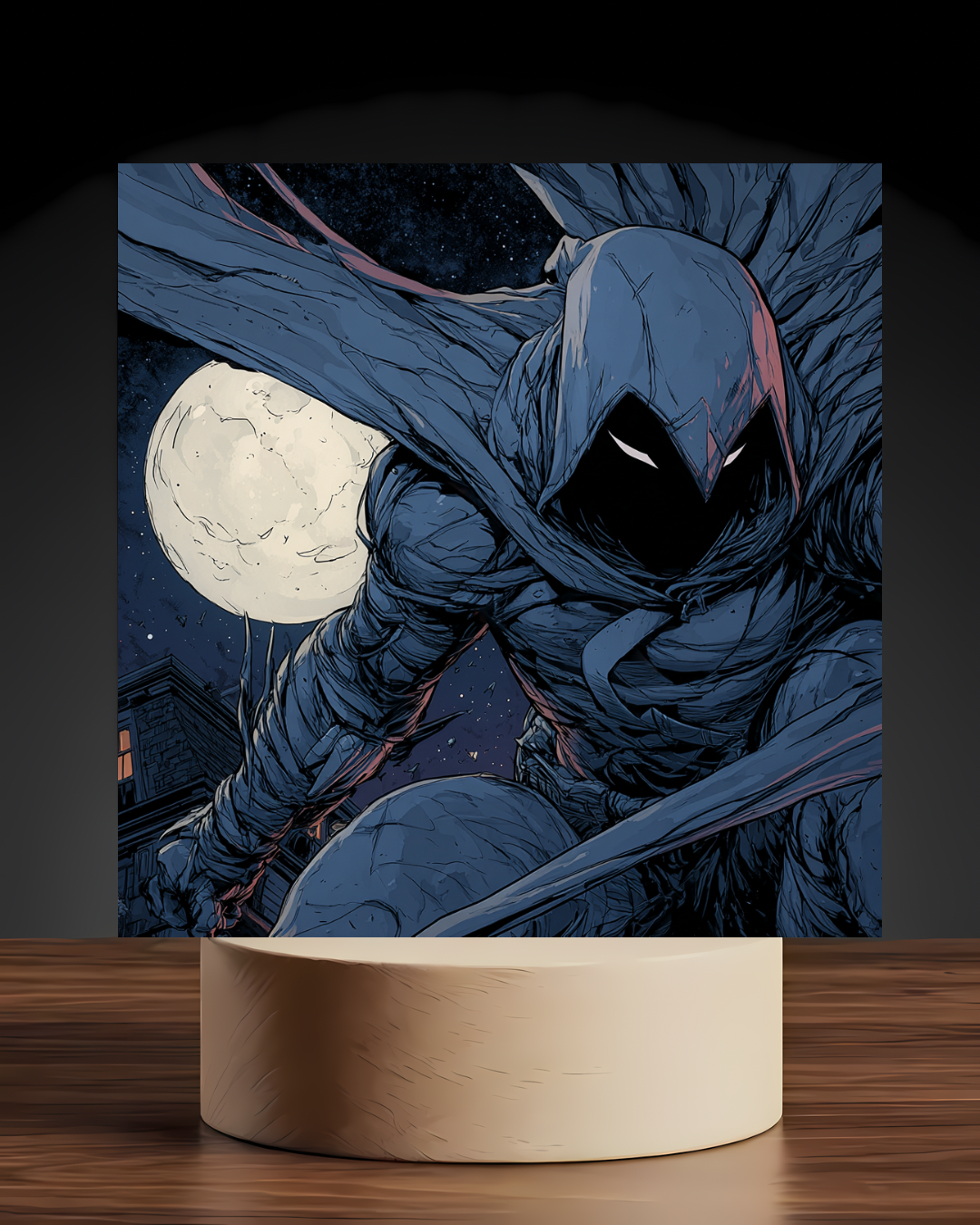 Moon Knight Acrylic LED Nightlight-Marvel Desk Decor