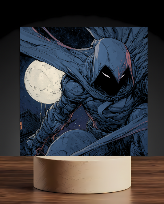 Moon Knight Acrylic LED Nightlight-Marvel Desk Decor