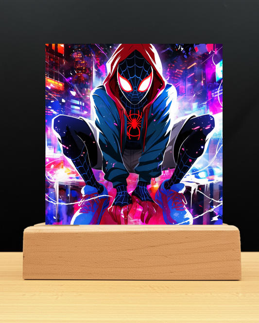 Spiderman Miles LED Nightlight-Marvel Desk Decor