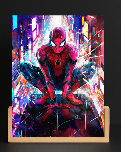 Spiderman City LED Nightlight-Marvel Desk Decor