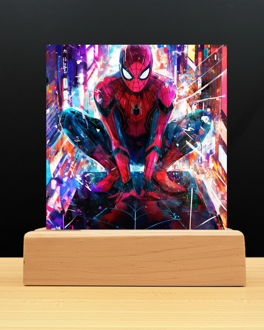 Spiderman City LED Nightlight-Marvel Desk Decor