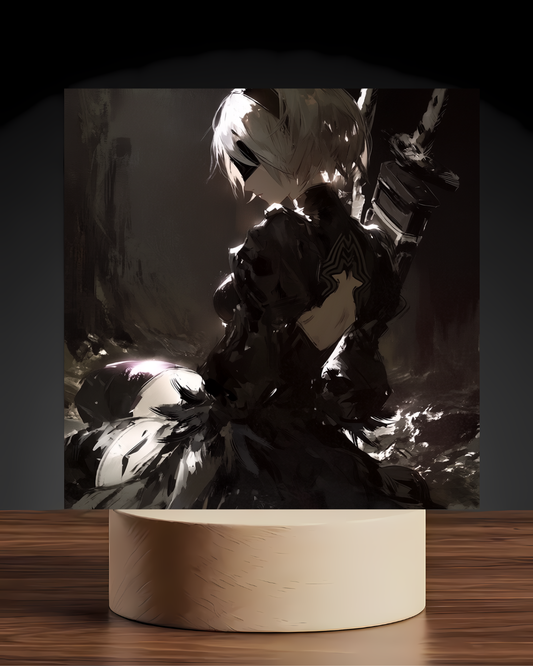 NieR Automata 2B LED Nightlight-Gaming Desk Decor