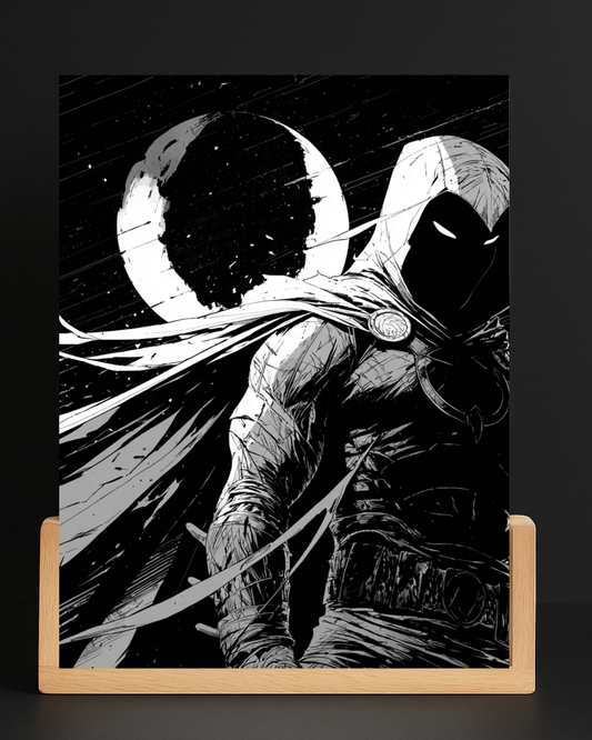 Moon Knight Dark Acrylic LED Nightlight-Marvel Desk Decor