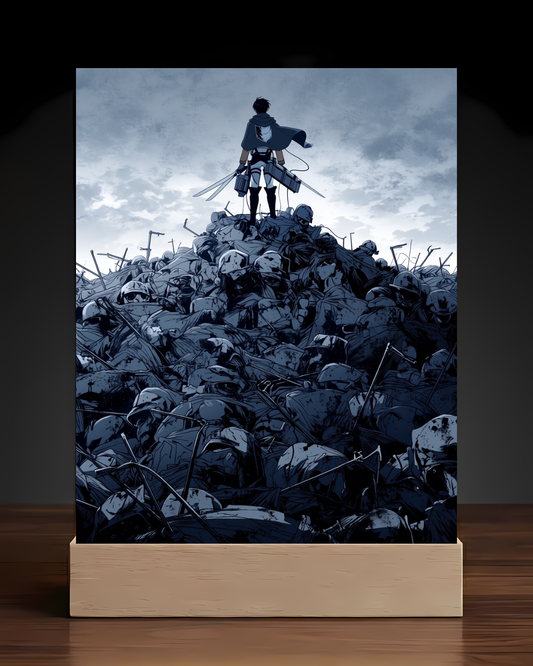 AOT Levi Ackerman Scout Regiment LED Nightlight-Anime Desk Decor