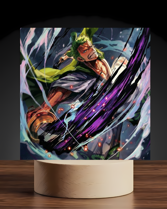 One Piece Zoro Slash LED Nightlight-Anime Desk Decor